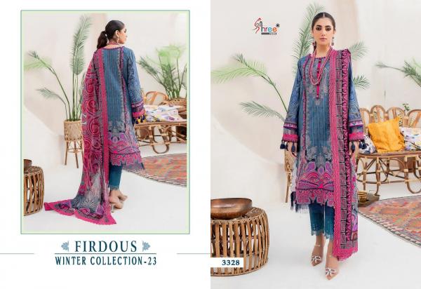 Shree Firdous Winter Collection 23 Embroidered Pashmina Salwar Kameez